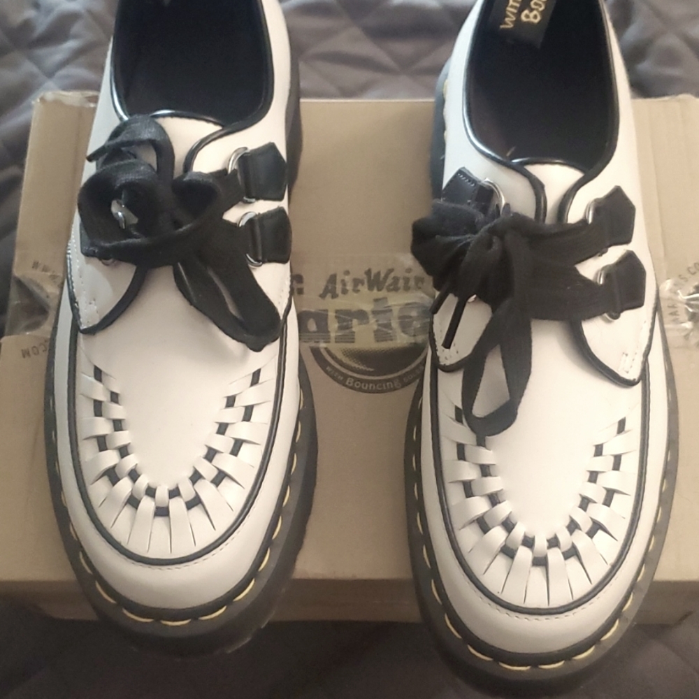 White pair of Dr Martens Sidney size 11 womens